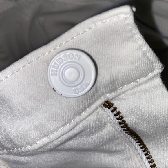 Hudson Jeans Women's White Nico Super Skinny Mid Rise Denim Pants Size 25 - Picture 8 of 10